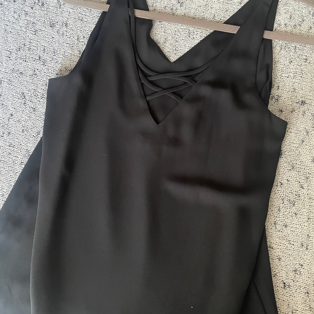 Express Black V-Neck Top